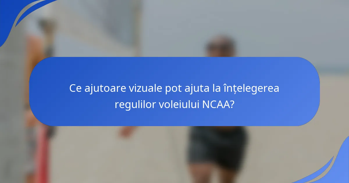 Ce ajutoare vizuale pot ajuta la înțelegerea regulilor voleiului NCAA?